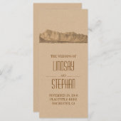 Moderne Bergen Trouwprogramma's Programmakaart (Voorkant / Achterkant)