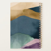 Moderne bergen | Waterverf Papierlandschap Planner (Achterkant)