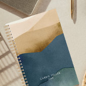 Moderne bergen | Waterverf Papierlandschap Planner