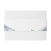 Moderne Bergen Wilderness Bruiloft Uitnodigingen Wikkel (Achterkant Voorbeeld)