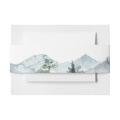 Moderne Bergen Wilderness Bruiloft Uitnodigingen Wikkel (Voorkant Voorbeeld)