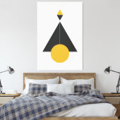 Moderne bergkunst canvas afdruk (Insitu (Slaapkamer))