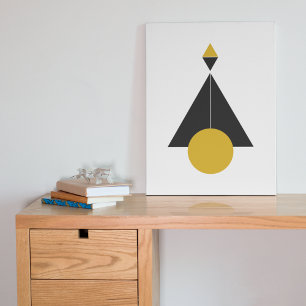 Moderne bergkunst canvas afdruk