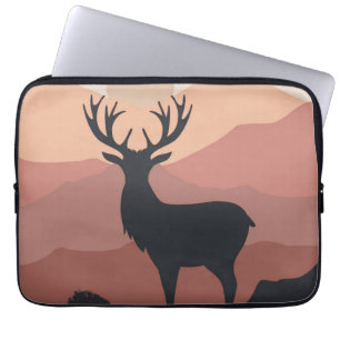 Moderne bergschilderkunst laptop sleeve
