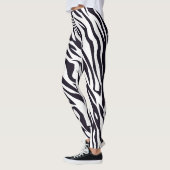 Moderne bergzebraprint-patroonleggingen leggings (Links)