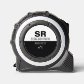 Moderne Beroep Architect Zwart-wit Rolmaat (Voorkant)