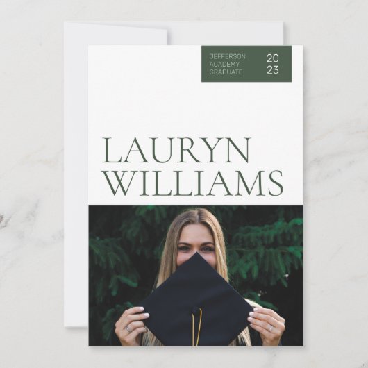 Moderne beroepsdiploma-uitnodiging aankondiging (Voorkant)