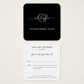 Moderne beroepskaart voor het aanwijzen van salon vierkante visitekaartjes (Voorkant /achterkant)