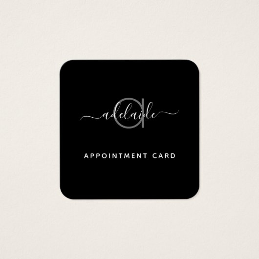 Moderne beroepskaart voor het aanwijzen van salon vierkante visitekaartjes (Voorkant)