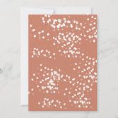 Moderne besneeuwde witte waterverf dennentakken kaart (Achterkant)