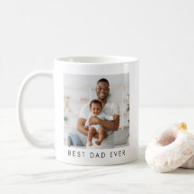 Moderne Best Dad Ever 2 Foto Koffiemok