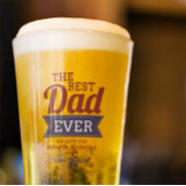 Moderne Best Dad Ever Vaderdag Foto Glas Cup
