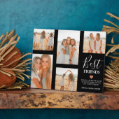 Moderne Best Friends Photo Grid Keepomwille Gift Fotoplaat (Zijkant)