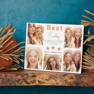 Moderne Best Friends Photo Grid Keepomwille Gift Fotoplaat
