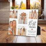 Moderne Best Friends Photo Grid Keepomwille Gift Fotoplaat<br><div class="desc">Creëer uw eigen beste vriend fotoplaque met deze moderne sjabloon van het afbeelding raster. Upload eenvoudig uw eigen foto's en pas de tekst aan. Met de titel 'Beste vrienden',  een vriendschapscitaat,  een schattig klein hart dat kan worden veranderd in elke kleur en naam/namen.</div>