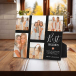 Moderne Best Friends Photo Grid Keepomwille Gift Fotoplaat<br><div class="desc">Creëer uw eigen beste vriend fotoplaque met deze moderne sjabloon van het afbeelding raster. Upload eenvoudig uw eigen foto's en pas de tekst aan. Met de titel 'Beste vrienden',  een vriendschapscitaat,  een schattig klein hart dat kan worden veranderd in elke kleur en naam/namen.</div>