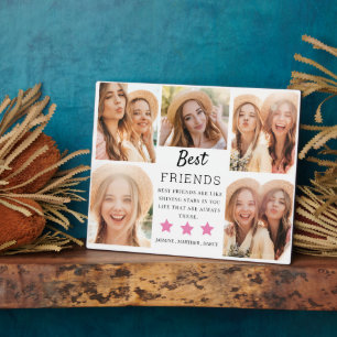 Moderne Best Friends Photo Grid Keepomwille Gift Fotoplaat