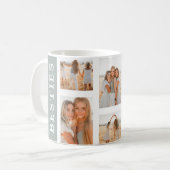 Moderne Best Friends Photo Grid Keepomwille Gift Koffiemok (Voorkant links)