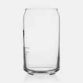 Moderne Best Man Custom Naam met Tuxedo Blikvorm Glas (Links)