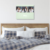 Moderne Best Mom Ever Elegante Script 3 Foto Canvas Afdruk (Insitu (Slaapkamer))