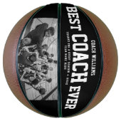 Moderne BESTE COACH EVER Cool Trendy Foto Basketbal (Verticaal)