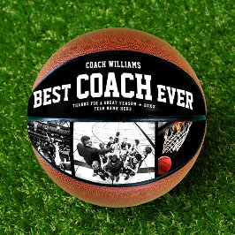 Moderne BESTE COACH EVER Cool Trendy Photo Collage Basketbal