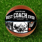 Moderne BESTE COACH EVER Cool Trendy Photo Collage Basketbal