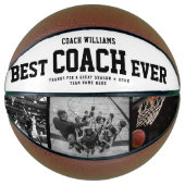 Moderne BESTE COACH OOIT Cool Trendy Color Photos Basketbal (Voorkant)