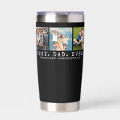 Moderne BESTE DAD EVER 3-foto's op maat Geïsoleerde Drinkbeker (Voorkant)