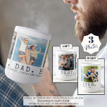 Moderne BESTE DAD EVER 3-foto's op maat Koffiemok<br><div class="desc">Moderne BESTE DAD EVER 3 Foto's persoonlijke koffie-Mok. Creëer een gepersonaliseerde, aangepaste koffie-mok voor een vader met drie afbeeldingen, uw aangepaste titel en/of bericht in uw keuze uit letterstijlen en kleuren. De steekproef wordt getoond met de titel BEST. DAD. EVER. in de klassieke typografie van houtskool. Maakt een ideaal geschenk...</div>