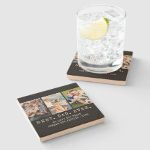 Moderne BESTE DAD EVER 3-foto's op maat