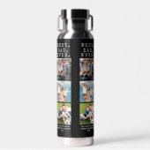 Moderne BESTE DAD EVER 3-foto's op maat Waterfles (Voorkant)