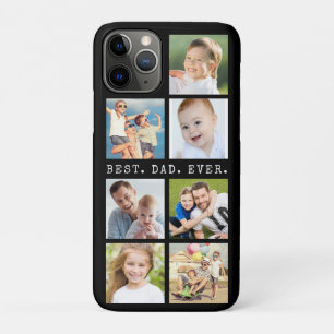 Moderne BESTE DAD OOIT 7 foto's gepersonaliseerd Case-Mate iPhone Case