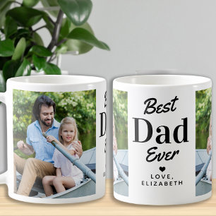Moderne beste DAD ooit Vaderdag, Aangepast 2 foto Koffiemok