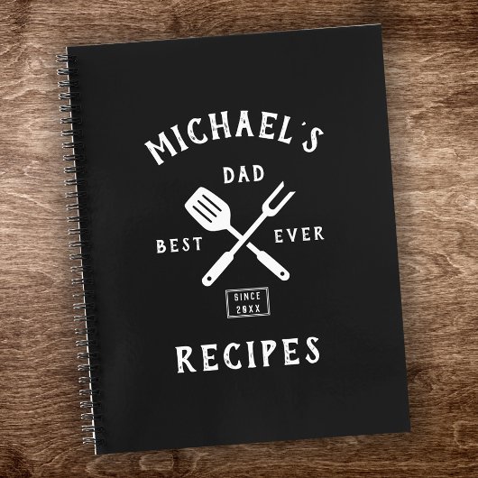 Moderne, BESTE DAD VAN Rustic OOIT Cool Retro Reci Notitieboek