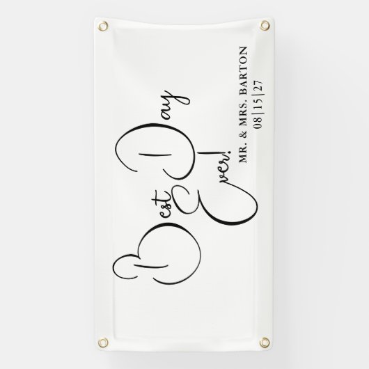 Moderne beste dag ooit auto banner (Verticaal)