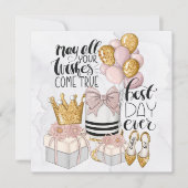 Moderne beste dag ooit verjaardag feestdagenkaart (Voorkant)