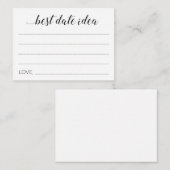 Moderne beste datumidee voor Passen getrouwd-huwel Advieskaart (Voorkant / Achterkant)