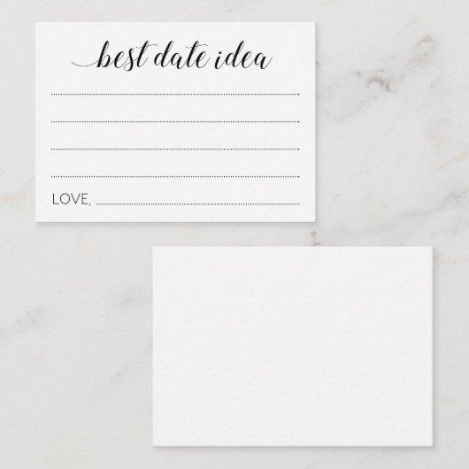 Moderne beste datumidee voor Passen getrouwd-huwel Advieskaart (Voorkant / Achterkant)