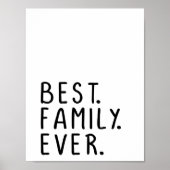 Moderne beste familie citeert typografie poster (Voorkant)