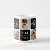 Moderne Beste Familie Ooit 5 Fotocollage Koffiemok (Center)