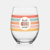 Moderne beste Gigi ooit Schattigee Retro oma Wijnglas Zonder Voet (Voorkant)