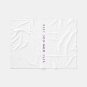 Moderne Beste Hond Mama Fotocollage Fleece Deken (Voorkant (Horizontaal))