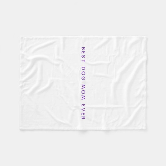 Moderne Beste Hond Mama Fotocollage Fleece Deken (Voorkant (Horizontaal))