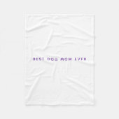 Moderne Beste Hond Mama Fotocollage Fleece Deken (Voorkant)