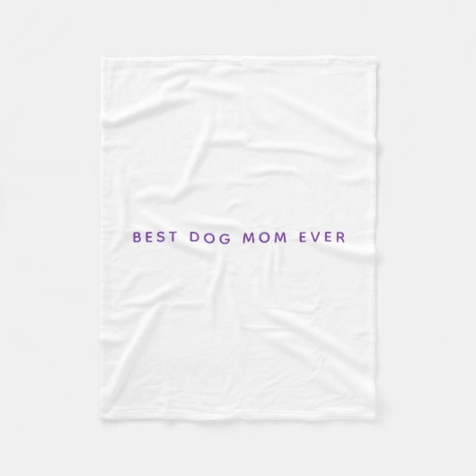 Moderne Beste Hond Mama Fotocollage Fleece Deken (Voorkant)