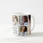 Moderne Beste Hond Moeder 7-Foto Collage Koffiemok (Voorkant rechts)