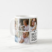 Moderne Beste Hond Moeder 7-Foto Collage Koffiemok (Voorkant links)