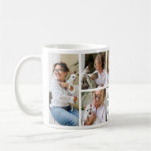 Moderne Beste Hond Moeder 7-Foto Collage Koffiemok (Links)