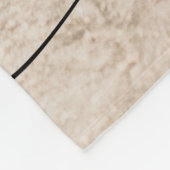 Moderne Beste Hond Ooit Foto White Overlay Script Fleece Deken (Hoek)